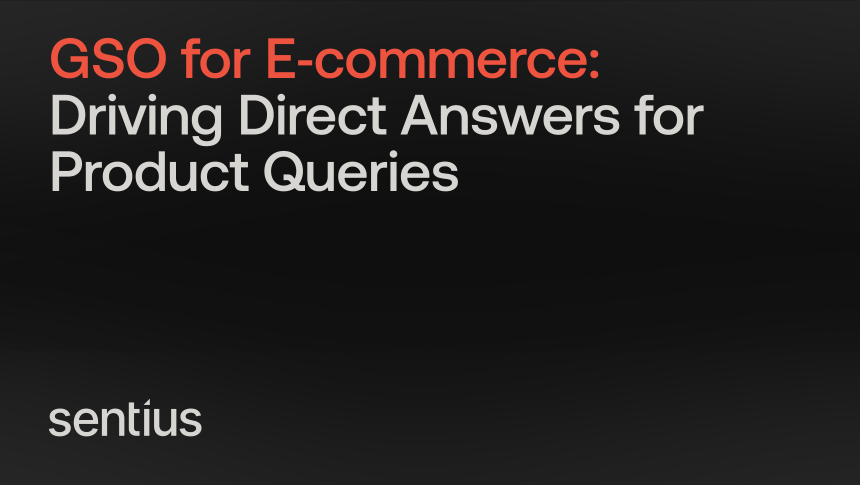 GSO for E-commerce: Driving Direct Answers for Product Queries